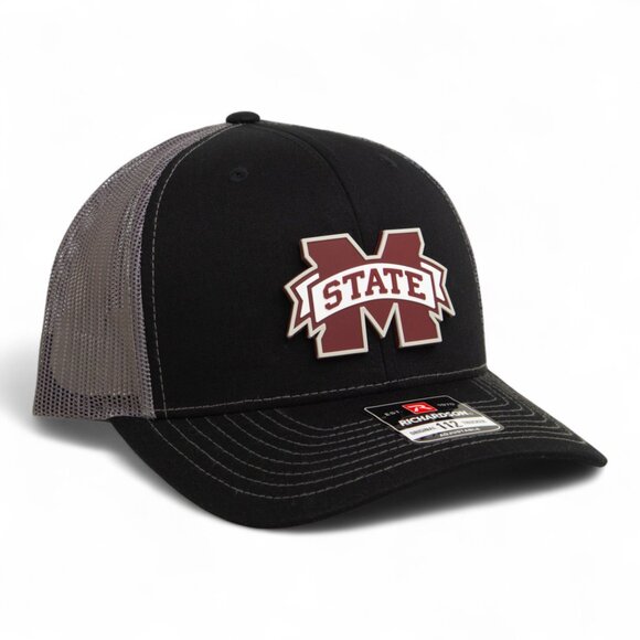 Mississippi State Bulldogs 3D Snapback Trucker Hat- Black/ Charcoal - Picture 1 of 3